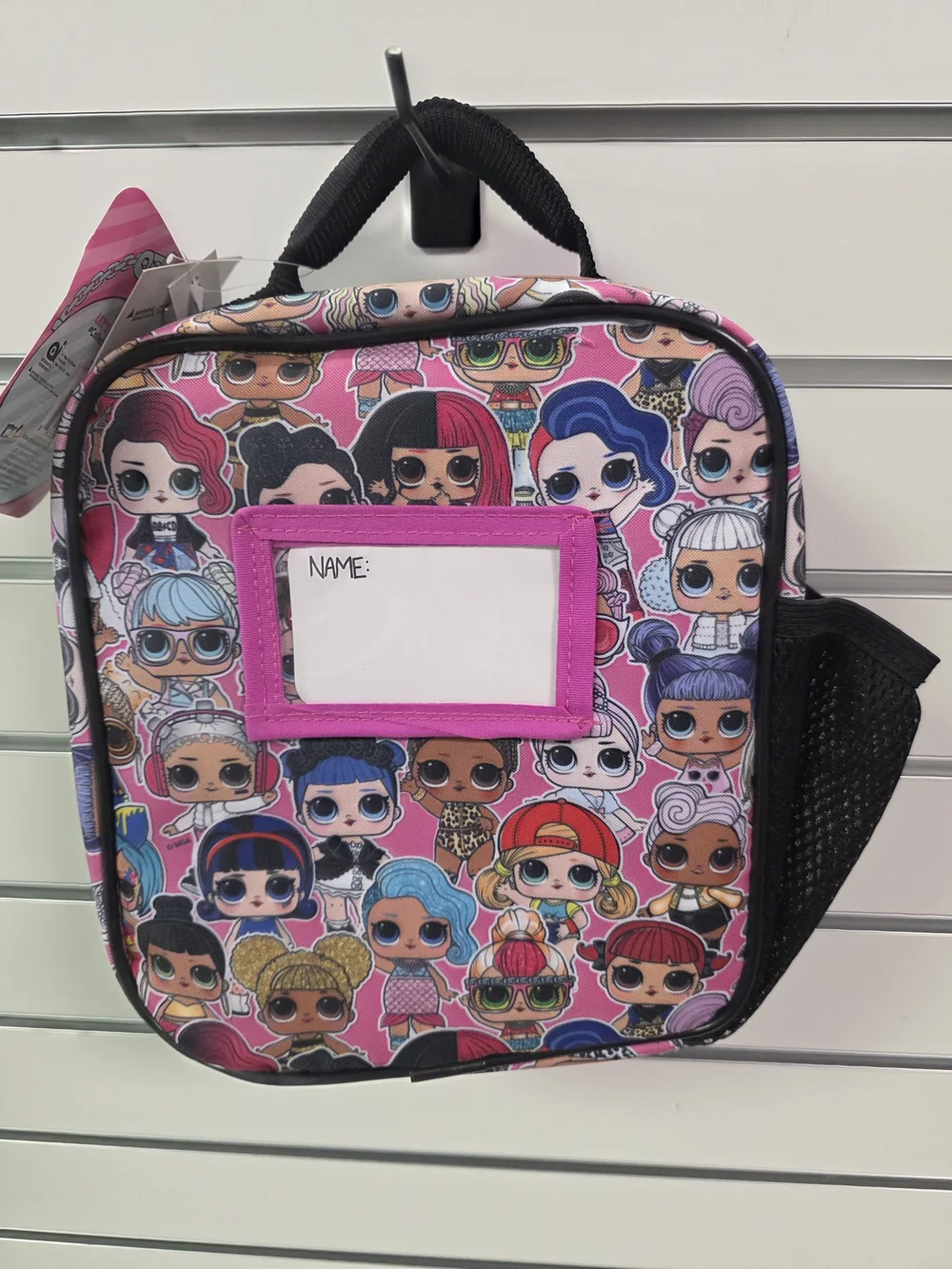 L.O.L. Surprise! Pink Character Print Lunch Box with Logo Charm